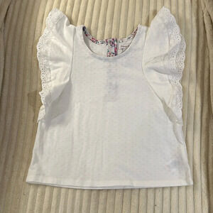 Tommy Bahama - NWOT - ruffle sleeve T-shirt. Size 8